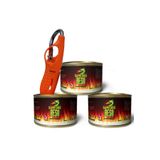 SAMFORT Spiral Çakmak Hediyeli Reşo Jel Yakıt 3 Adet Teneke 200 Gr.