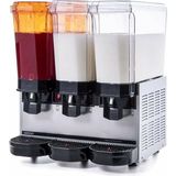 Samıxır Klasik Triple, 2 Fıskiyeli, 1 Karıştırıcılı Soğuk İçecek Dispenseri 20+20+20 Litre Inox