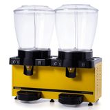 Samixir Sarı 22+22 lt Panaromik Analog Fıskiyeli Twin Soğuk İçecek Dispenseri