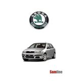 Samline Amblem Ön Panjur Logosu Skoda Fabıa MK1 (2001-2007) Skoda Amblemi Arması