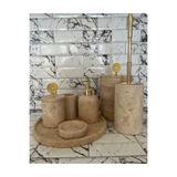 SAMM MARBLE Mermer banyo seti Traverten