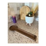 Sammwood Lüx Doğal Ahşap Kaşıklık 10*32 Cm