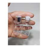 Sampex 100 Adet 30 Ml Tıpalı Boş Şişe Gümüş Renk Yüzük Kapak Kolonya Sıvı Dezenfektan Likit Şişe 8697431741411