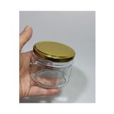 Sampex 2 Adet 300 ml Cam Kavanoz krem Şişesi Küçük Vazo Kapaklı 2x300ml