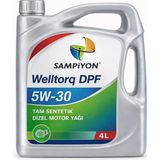 Şampiyon Welltorq Dpf 5W-30 Tam Sentetik Dizel Motor Yağı 4 Lt