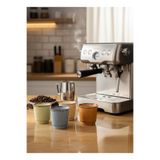 SAMSA Siyah Benekli renkli 4 lü porselen espresso fincan seti