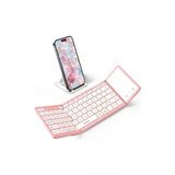 Samsers Touchpadli Katlanabilir Bluetooth Klavye Cute Pink