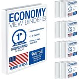 Samsill Economy View Yuvarlak Halkalı Ciltleme Beyaz, 12 Adet 2,54 cm Beyaz - 41 Delft Blue