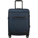 Samsonite Lacivert Pro-Dlx-6 Spinner - Körüklü 4 Tekerlekli Kabin Boy Valiz 55 cm - Mavi