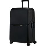 Samsonite Magnum Eco Spinner 75 cm (28 Inç) Bagaj Arabası Çantası, Mavi, Sağlam ve Hafif Alüminyumdan Yapılmış Çift Halkalı - Siyah