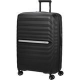 Samsonite Neo Flux - Spinner L, Genişletilebilir Çanta, 75 Cm, 109/121 L, Siyah (Siyah)