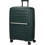 Samsonite Neo Flux - Spinner L, Genişletilebilir Çanta, 75 Cm, 109/121 L, Yeşil (Orman Yeşili) - Siyah
