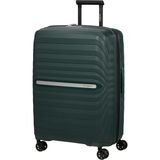 Samsonite Neo Flux - Spinner M, Genişletilebilir Çanta, 68 Cm, 86/96 L, Yeşil (Orman Yeşili) - Siyah