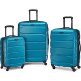 Samsonite Omni Pc Sert Kabuk Genişletilebilir Valiz, Mavi, 3'lü Set - Siyah