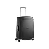 Samsonite S'Cure 69 cm Orta Boy Valiz, Teleskopik Sap ve PP Kağıt Malzeme ile Güvenli Seyahat - Siyah