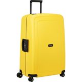 Samsonite S'cure Yenilendi - Sert Kabuklu Valiz 75 Cm, Büyük, Üç Noktadan Kilitli Check-In Valizi, Hafif, 4,60 Kg, 102 L, Sarı (Sarı) - Siyah