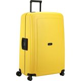 Samsonite S'cure Yenilendi - Sert Kabuklu Valiz 81 Cm, Ekstra Büyük, Üç Noktadan Kilitli Check-In Valizi, Hafif, 5 Kg, 138 L, Sarı (Sarı) - Siyah