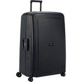 Samsonite S'cure Yenilendi - Sert Kabuklu Valiz 81 Cm, Ekstra Büyük, Üç Noktadan Kilitli Check-In Valizi, Hafif, 5 Kg, 138 L, Siyah