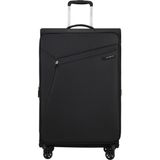 Samsonite Siyah Çekçekli Kumaş Valiz Lıtebeam-Spınner 77/28 Exp