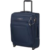 Samsonite Spark Sng Eco - El Bagajı Valizi, 2 Tekerlekli Dik Yumuşak Bagaj 55 x 40 x 20/23 Cm, Uçak Uyumlu Ryanair ve Easyjet, Genişletilebilir, 48,5/57 L - Mavi (Gece yarısı Mavisi) - Siyah