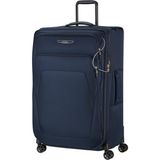 Samsonite Spark Sng Eco - Yumuşak Bagaj Çantası 79 cm Büyük - 4 Tekerlekli Araba, Tsa Kilitli, Hafif ve Genişletilebilir - Mavi (Gece yarısı Mavisi) - Siyah