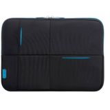 Samsonite U37-09-003 Airglow Sleeve Siyah - Mavi 15.6 inç Laptop Kılıfı