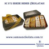 Samsun Çikolata Sc S72 Metal Kutu Erkek Bebek Çikolatası