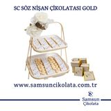Samsun Çikolata Sc Söz Nişan Çikolatası Gold Dp