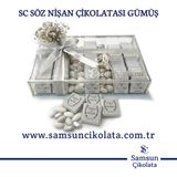 Samsun Çikolata Sc Söz Nişan Çikolatası Gümüş