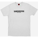 Samsun Spor Samsunspor Baskılı Basic T-Shirt - Ekru