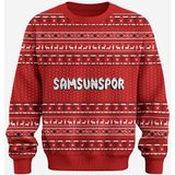 Samsun Spor Samsunspor Bisiklet Yaka Sweat - Kırmızı - XS