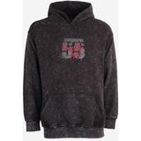 Samsun Spor Sırt Detaylı 55 Baskılı Oversize Kapüşonlu Sweat - Füme