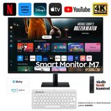 Samsung 109 Ekran 43" Inç Tizen Akıllı-Smart Monitör-Tv Wi-Fi ,bluetooth , HDMI Type-C Bağlantılı Kablosuz Görüntü Aktarım- Apple&android Uyumlu