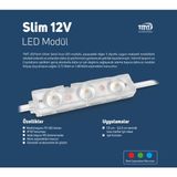 Samsung 12V 1,08W 3'lü Modül LED - 6500K Beyaz - 10