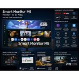 Samsung 27 Inç 1920 x 1080 Full Hd Akıllı Monitör Tv Tizen Wi-Fi Bluetooth Hoparlörlü 60 Hz 4 Ms Hızlı Yanıtlı LED Ekran