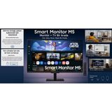 Samsung 27 Inç 60 Hz 4 Ms Full Hd Monitör Akıllı Tv Uygulamalı Wi-Fi Bluetooth Bağlantılı Hoparlörlü LED Ekran 1920 x 1080 Çözünürlük