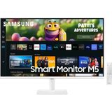 Samsung 27" Wi-Fi Akıllı Tv-Monitör 4ms 60Hz 1920 x 1080 Fullhd Smart Monitör Beyaz Dahili TV uygulamalarına sahip bir monitör ile Smart TV deneyimi yaşayın