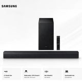Samsung 300W Akustik Güçlü Ses Özelliğine Sahip Soundbar & Ev Sinema Sistemi, 2.1 Kanal Çevresel Ses, Dts Desteği, Hızlı Bağlantı Ve Modern