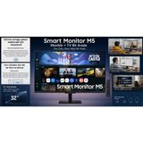 Samsung 32 Inç Full Hd Smart LED Monitör Wi-Fi Bluetooth Dahili Hoparlörlü Tizen Işletim Sistemli Akıllı Ekran - 4 ms - 60 Hz