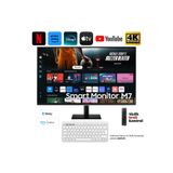 Samsung 32"inç 4K UHD HDR10 Smart Monitör-tv Akıllı Kumanda Sesli Kontrol İphone-Android Kablosuz Görüntü Aktarım + Kablosuz Klavye
