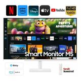 Samsung 32"inç Full Hd Ekran Android-Apple Kablosuz Görüntü Aktarım 32 Inç Fhd Wi-Fi+Bluetooth+Smart Hub+Akıllı Kumanda Hoparlörlü Smart Monitör-Tv