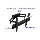 Samsung 55q60d 55 İnç Uydu Alıcılı Smart 4k Qled 138/139/140 Ekran Lcd Led Tv Hareketli Duvar Askı Aparatı