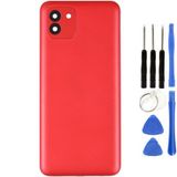 Samsung A03 Sm-A035f Uyumlu Arka Pil Kapağı Kırmızı + Tamir Seti