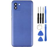 Samsung A03 Sm-A035f Uyumlu Arka Pil Kapağı Mavi + Tamir Seti