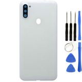 Samsung A11 Sm-A115 Uyumlu Arka Pil Kapağı Beyaz + Tamir Seti