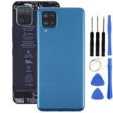 Samsung A12 Sm-A215f Uyumlu Arka Pil Kapağı Mavi + Tamir Seti