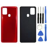 Samsung A21s Sm-A217 Uyumlu Arka Pil Kapağı Kırmızı + Tamir Seti