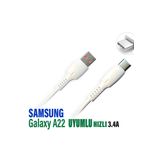 Samsung A22 Şarj Kablosu 3.4A 20W Hızlı Type C Şarj Kablosu