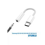 Samsung A33 A34 Uyumlu Kulaklık Girişi Dönüştürcü 3.5 Mm Type C Kulaklık Çevirici Adaptör