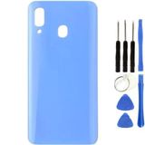 Samsung A40 Sm-A405 Uyumlu Arka Pil Kapağı Mavi + Tamir Seti